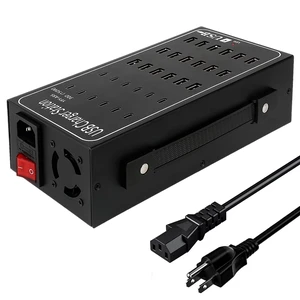 Multiport USB C Charger Block RISWOJOR, 150W (30A) 30 Port USB Charging Station with Auto Detect, Multi USB Charger Station with Type-C 3A for Smartphone Tablets Multiple Devices Multiport USB C Charger Block RISWOJOR, 150W (30A) 30 Port USB Charging Station with Auto Detect, Multi USB Charger Station with Type-C 3A for Smartphone Tablets Multiple Devices