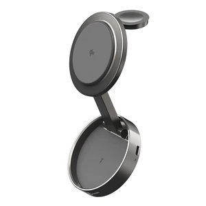 j5create Qi2 3-in-1 Zinc Alloy Magnetic Wireless Charging Station | for iPhone/Apple Watch/AirPods, 15W Fast Charging, Adjustable Phone Stand, Rotating Base, Foldable Design (JUPW3515) j5create Qi2 3-in-1 Zinc Alloy Magnetic Wireless Charging Station | for iPhone/Apple Watch/AirPods, 15W Fast Charging, Adjustable Phone Stand, Rotating Base, Foldable Design (JUPW3515)