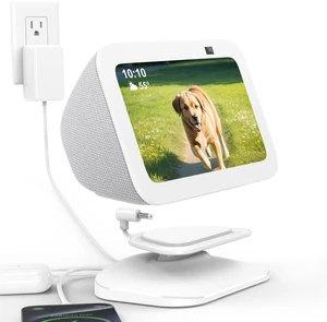 HomeMount Adjustable Charging Station for Show 5 (3rd) with USB-C and USB Charging Port, Tilt Charging Stand with Strong Magnetic (for Phones & Show 5 3rd - White) HomeMount Adjustable Charging Station for Show 5 (3rd) with USB-C and USB Charging Port, Tilt Charging Stand with Strong Magnetic (for Phones & Show 5 3rd - White)