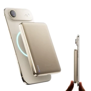 BMX Air 10K Semi-Solid Qi2.2 Magnetic Power Bank, 13mm Titanium Body (Gold)|10,000mAh in a slim 13mm titanium body; Qi2.2 up to 25W where supported; semi-solid-state cells; 30W USB-C; 4 LED indicators BMX Air 10K Semi-Solid Qi2.2 Magnetic Power Bank, 13mm Titanium Body (Gold)|10,000mAh in a slim 13mm titanium body; Qi2.2 up to 25W where supported; semi-solid-state cells; 30W USB-C; 4 LED indicators