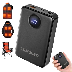 Camoner 7.4V/5V 3A 14400mAh Heated Vest Battery Pack, Power Bank for Heated Vest, Heated Jacket Battery Pack Compatible with ORORO and Venustas, TODWARM, XINSONYUELL Camoner 7.4V/5V 3A 14400mAh Heated Vest Battery Pack, Power Bank for Heated Vest, Heated Jacket Battery Pack Compatible with ORORO and Venustas, TODWARM, XINSONYUELL
