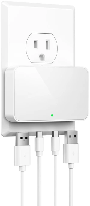 KWRNVO Flat USB Wall Charger, 20W PD Charger Block, 2 USB-C & 2 USB-A | Ultra-Slim Foldable USB Wall Plug, Compact Multiport Power Adapter for iPhone, iPad, Galaxy, Home, Office and Travel, White KWRNVO Flat USB Wall Charger, 20W PD Charger Block, 2 USB-C & 2 USB-A | Ultra-Slim Foldable USB Wall Plug, Compact Multiport Power Adapter for iPhone, iPad, Galaxy, Home, Office and Travel, White