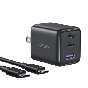 UGREEN 3-Port 30W USB C Charger Block with USB C Cable, Black | 2 USB-C & 1 USB-A, Compact Size, Multiple Protection, for iPhone 18/17/16, Galaxy S26/S25, iPad, MacBook Neo/Air UGREEN 3-Port 30W USB C Charger Block with USB C Cable, Black | 2 USB-C & 1 USB-A, Compact Size, Multiple Protection, for iPhone 18/17/16, Galaxy S26/S25, iPad, MacBook Neo/Air