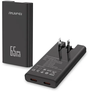 65W Flat USB Wall Charger|Foldable Plug|Dual USB-C Ports | 65W Fast Charging for MacBook iPhone Galaxy,Ultra-Slim & Portable for travel,GaN Technology,Super Fast Charging For Samsung 65W Flat USB Wall Charger|Foldable Plug|Dual USB-C Ports | 65W Fast Charging for MacBook iPhone Galaxy,Ultra-Slim & Portable for travel,GaN Technology,Super Fast Charging For Samsung