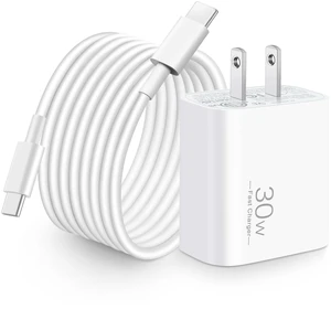30W USB C Fast Charger for Google Pixel 11/11 Pro XL/Fold/10/9/8/7/6 Pro XL|30 Watt Type C Super Fast Wall Charger Block, Pixel Phone Fast Charging Accessories, with 10FT Extra Long USB-C Cable, White 30W USB C Fast Charger for Google Pixel 11/11 Pro XL/Fold/10/9/8/7/6 Pro XL|30 Watt Type C Super Fast Wall Charger Block, Pixel Phone Fast Charging Accessories, with 10FT Extra Long USB-C Cable, White