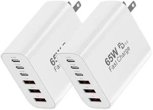 65W USB C Charging Cubes, 6-Port PD+QC Power Adapter Multiport Brick | USB C Fast Wall Charger Block, 2Pack Type C Box Plug for iPhone Duo, iPhone 18 Pro/18 Pro Max,iPhone 17/16/15 Series 65W USB C Charging Cubes, 6-Port PD+QC Power Adapter Multiport Brick | USB C Fast Wall Charger Block, 2Pack Type C Box Plug for iPhone Duo, iPhone 18 Pro/18 Pro Max,iPhone 17/16/15 Series