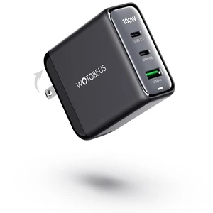 WOTOBEUS USB C GaN3 Wall Charger Block - ETL, 3 Independent Ports, PD 100W & PPS 45W Super Fast Charging, Type-C Laptops Power Adapter, Fit for MacBook iPad iPhone 16/15 Galaxy S25/S24 Pixel Motorola WOTOBEUS USB C GaN3 Wall Charger Block - ETL, 3 Independent Ports, PD 100W & PPS 45W Super Fast Charging, Type-C Laptops Power Adapter, Fit for MacBook iPad iPhone 16/15 Galaxy S25/S24 Pixel Motorola