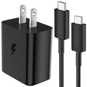 60W USB C Charger for Super Fast-Charging 3.0 for Samsung S26 Ultra Black | PD PPS Fast Wall Block for Galaxy S25 S24 Z Fold8 Ultra Wall Charger Kit Plug 3FT Type C Cable Travel Charging Power Adapter 60W USB C Charger for Super Fast-Charging 3.0 for Samsung S26 Ultra Black | PD PPS Fast Wall Block for Galaxy S25 S24 Z Fold8 Ultra Wall Charger Kit Plug 3FT Type C Cable Travel Charging Power Adapter