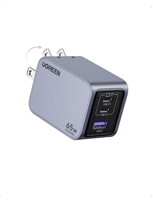 UGREEN Nexode Pro 65W GaN USB C Wall Charger, 3-Port Mini Compact Foldable PPS Fast Charger for MacBook Pro/Air, Pixelbook, Dell XPS, iPhone 17/16/15 Series, Galaxy S25/S24 Ultra, Pixel 10/9 UGREEN Nexode Pro 65W GaN USB C Wall Charger, 3-Port Mini Compact Foldable PPS Fast Charger for MacBook Pro/Air, Pixelbook, Dell XPS, iPhone 17/16/15 Series, Galaxy S25/S24 Ultra, Pixel 10/9