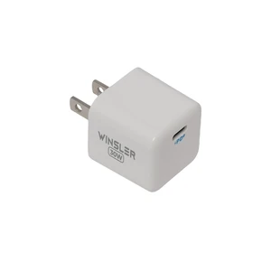 30W Mini Cube Wall Charger, USB-C Fast Charging Power Adapter, Compact 30W Single Port USB-C Charger for Smartphones, Tablets and USB-C Devices, White 30W Mini Cube Wall Charger, USB-C Fast Charging Power Adapter, Compact 30W Single Port USB-C Charger for Smartphones, Tablets and USB-C Devices, White