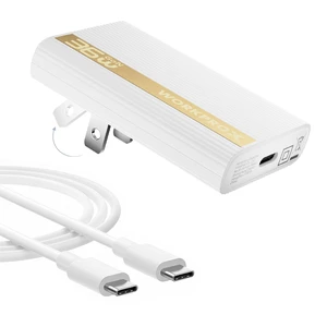 WORKPRO X Series 36W Ultra-Slim GaN Flat Wall Charger, Foldable Plug, White | USB-C to USB-C Cable, Flat Charging Block Supports Fast Charging, Compact Flat Design, For Home, Office & Travel WORKPRO X Series 36W Ultra-Slim GaN Flat Wall Charger, Foldable Plug, White | USB-C to USB-C Cable, Flat Charging Block Supports Fast Charging, Compact Flat Design, For Home, Office & Travel