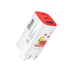 Haribo 65W USB C Charger, 3-Port GaN Fast Charger Block, PD3.0 QC4+,Red | Compact Foldable Travel Charger Compatible with MacBook Pro/Air, iPhone 17/16/15/14, iPad Pro, Galaxy, Pixel, Switch Haribo 65W USB C Charger, 3-Port GaN Fast Charger Block, PD3.0 QC4+,Red | Compact Foldable Travel Charger Compatible with MacBook Pro/Air, iPhone 17/16/15/14, iPad Pro, Galaxy, Pixel, Switch