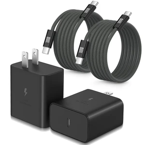 45W USB C Charger for Galaxy S26 S25 Ultra with 6ft USB C to C Cable | Excgood Super Fast Charging Block for Galaxy S24 FE S23 S22 S21, Note, Tab S12, iPhone 18 17 Pro Max -2Pack,Black 45W USB C Charger for Galaxy S26 S25 Ultra with 6ft USB C to C Cable | Excgood Super Fast Charging Block for Galaxy S24 FE S23 S22 S21, Note, Tab S12, iPhone 18 17 Pro Max -2Pack,Black