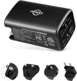 USB C Travel Charger, PDMAX 70W Universal Power Adapter, Fast Charging for Worldwide Travel Adapter, Supports PD 3.0& PPS, International Adapter for Europe, UK, Italy, Japan & More USB C Travel Charger, PDMAX 70W Universal Power Adapter, Fast Charging for Worldwide Travel Adapter, Supports PD 3.0& PPS, International Adapter for Europe, UK, Italy, Japan & More