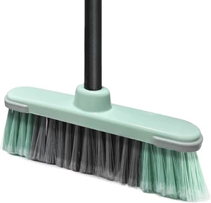 Indoor Broom Soft Bristle Brooms - Brooms for Sweeping Indoor Pet Hair, House Broom for Cleaning Hardwood, Tile, and Decking Surfaces Across.(Green) Indoor Broom Soft Bristle Brooms - Brooms for Sweeping Indoor Pet Hair, House Broom for Cleaning Hardwood, Tile, and Decking Surfaces Across.(Green)