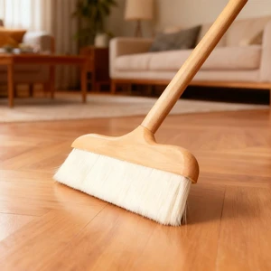 Gloffer Indoor Wood Wool Broom,Ultra Soft Bristles Broom with Long Handle,Sweeping Kitchen Brooms for Home Cleaning,Floor,Office Gloffer Indoor Wood Wool Broom,Ultra Soft Bristles Broom with Long Handle,Sweeping Kitchen Brooms for Home Cleaning,Floor,Office