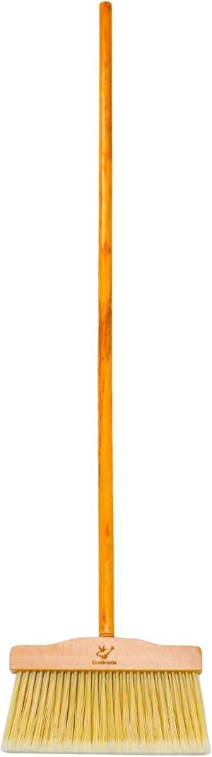 Long Broom, Eco Friendly Broom with Recycled Plastic Bristles Sustainable Wooden Push Broom for Indoor Use Ergonomic Design Zero Waste & Cleaning Ideal for Hardwood Tile - 50 Inches Long Broom, Eco Friendly Broom with Recycled Plastic Bristles Sustainable Wooden Push Broom for Indoor Use Ergonomic Design Zero Waste & Cleaning Ideal for Hardwood Tile - 50 Inches