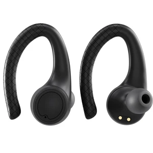 True Wireless Bluetooth Earbuds, Sweatproof Ear Hooks, 14HR Playtime, Black | Multi-Sized Ear Gels for Small, Medium & Large Ears, Voice & Touch Controls, Take Calls, Skip Tracks True Wireless Bluetooth Earbuds, Sweatproof Ear Hooks, 14HR Playtime, Black | Multi-Sized Ear Gels for Small, Medium & Large Ears, Voice & Touch Controls, Take Calls, Skip Tracks