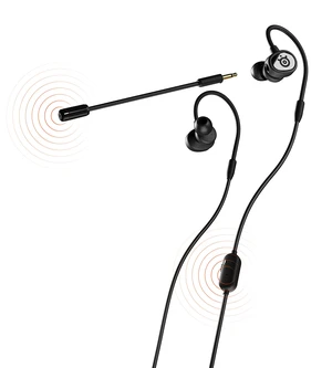 Tusq in-Ear Mobile Gaming Headset Dual Microphone with Detachable Boom Mic Ergonomic Suspension Design Earphones for Mobile Tusq in-Ear Mobile Gaming Headset Dual Microphone with Detachable Boom Mic Ergonomic Suspension Design Earphones for Mobile