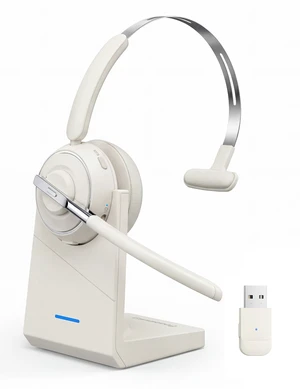 Bluetooth Headset, Wireless Headset with Mic for Work, Noise Cancelling Microphone, USB Dongle,Charging Stand, Mute Button for PC, Zoom, Teams, Office & Call Center, Cell Phones, Work from Home Bluetooth Headset, Wireless Headset with Mic for Work, Noise Cancelling Microphone, USB Dongle,Charging Stand, Mute Button for PC, Zoom, Teams, Office & Call Center, Cell Phones, Work from Home