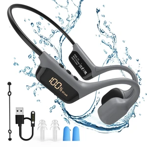 Bone Conduction Headphones, Open-Ear Wireless Bluetooth Sport Earphones | Mic & LCD Display, Waterproof for Swimming, Running, Workout, Gym, Men Women Bone Conduction Headphones, Open-Ear Wireless Bluetooth Sport Earphones | Mic & LCD Display, Waterproof for Swimming, Running, Workout, Gym, Men Women