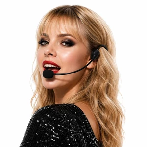 Fake Microphone Headset, Cool Rockstar Costume Cosplay Accessories | Hippie Singer Headphone Props for Kids and Adults; Funny Halloween Birthday Theme Party Supplies for Men and Women Fake Microphone Headset, Cool Rockstar Costume Cosplay Accessories | Hippie Singer Headphone Props for Kids and Adults; Funny Halloween Birthday Theme Party Supplies for Men and Women