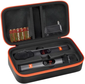 Dual Microphone Case for JBL PartyBox Wireless Mic, Case Only | for JBL Wireless Two Microphone System, Stores 2 mics, Receiver, Adapter&Cables, Mic Travel Bag for Singing or Karaoke, Black Dual Microphone Case for JBL PartyBox Wireless Mic, Case Only | for JBL Wireless Two Microphone System, Stores 2 mics, Receiver, Adapter&Cables, Mic Travel Bag for Singing or Karaoke, Black