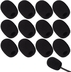 12 Pack Microphone Covers Foam, Noise Reduction Mic Cover, for Lapel and Headset Microphones Windscreen 12 Pack Microphone Covers Foam, Noise Reduction Mic Cover, for Lapel and Headset Microphones Windscreen