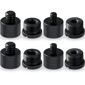 8pcs Mic Stand Adapter Screw Thread Adapter for Microphone, Black | 5/8 Female to 3/8 Male, 3/8 Female to 5/8 Male, 5/8 to 1/4 and 1/4 to 5/8 Screw, Reliable Not Easy to Fade Rust or Corrupt 8pcs Mic Stand Adapter Screw Thread Adapter for Microphone, Black | 5/8 Female to 3/8 Male, 3/8 Female to 5/8 Male, 5/8 to 1/4 and 1/4 to 5/8 Screw, Reliable Not Easy to Fade Rust or Corrupt