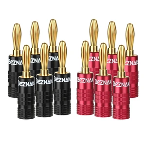 Plugs with Dual Set Screws,Black and Red Aluminum Shell,6 Pairs Plugs with Dual Set Screws,Black and Red Aluminum Shell,6 Pairs