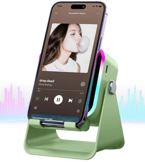 Induction Speaker 5-in-1 Wireless Bluetooth Audio for iPhone Android | No Pairing Needed, Adjustable Stand, RGB Light, Louder Sound, USB Wired Phone Charging, Cool Tech Gift for Men Women Teens Induction Speaker 5-in-1 Wireless Bluetooth Audio for iPhone Android | No Pairing Needed, Adjustable Stand, RGB Light, Louder Sound, USB Wired Phone Charging, Cool Tech Gift for Men Women Teens