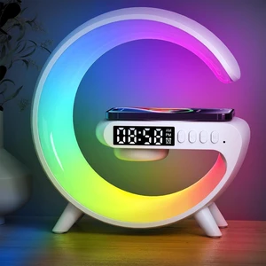 2026 New Smart Wireless Charging Alarm Clock with Bluetooth Speaker, Bedside Lamp 16 Million Colors Night Light, Bedroom Home Decor Gift for Family Kids Adults (White) 2026 New Smart Wireless Charging Alarm Clock with Bluetooth Speaker, Bedside Lamp 16 Million Colors Night Light, Bedroom Home Decor Gift for Family Kids Adults (White)