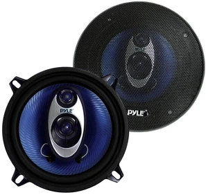 5.25 Car Sound Speaker (Pair) - Upgraded Blue Poly Injection Cone 3-Way 200 Watt Peak w/Non-fatiguing Butyl Rubber Surround 100-20Khz Frequency Response 4 Ohm & 1" ASV Voice Coil 5.25 Car Sound Speaker (Pair) - Upgraded Blue Poly Injection Cone 3-Way 200 Watt Peak w/Non-fatiguing Butyl Rubber Surround 100-20Khz Frequency Response 4 Ohm & 1" ASV Voice Coil