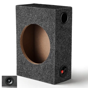 8 Inch Sealed Subwoofer Enclosure Box, Carpeted Car Audio Speaker Cabinet for DIY Bass Upgrade, Single Cab Truck and Compact Vehicle Use 8 Inch Sealed Subwoofer Enclosure Box, Carpeted Car Audio Speaker Cabinet for DIY Bass Upgrade, Single Cab Truck and Compact Vehicle Use