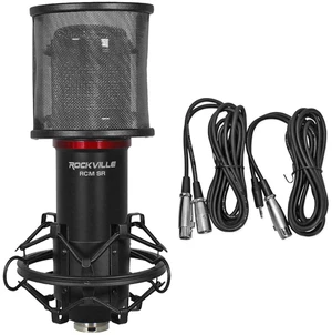 RCM SR Studio/Recording Condenser Microphone, 25mm Cardioid XLR | Samsung Capacitors, Large Diaphragm Mic, Includes Shock Mount / Pop Filter / XLR Cables, Low Noise, Podcast / Broadcasting RCM SR Studio/Recording Condenser Microphone, 25mm Cardioid XLR | Samsung Capacitors, Large Diaphragm Mic, Includes Shock Mount / Pop Filter / XLR Cables, Low Noise, Podcast / Broadcasting