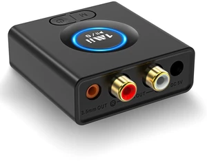 ML200 Bluetooth 6.0 Receiver for Home Stereo, AUX/RCA Audio Adapter | Bass Mode, 12H Playtime, Dual Device Connection, 5070 ft Range for Speakers, Amplifiers and Car Audio ML200 Bluetooth 6.0 Receiver for Home Stereo, AUX/RCA Audio Adapter | Bass Mode, 12H Playtime, Dual Device Connection, 5070 ft Range for Speakers, Amplifiers and Car Audio