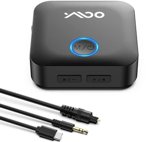 Optical Bluetooth Transmitter Receiver for TV, Wireless Audio Adapter | Bluetooth 5.3 adapter for TV/PC, aptX Adaptive HD Low Latency, Dual Link, Volume Control, Optical & 3.5mm AUX Input/Output Optical Bluetooth Transmitter Receiver for TV, Wireless Audio Adapter | Bluetooth 5.3 adapter for TV/PC, aptX Adaptive HD Low Latency, Dual Link, Volume Control, Optical & 3.5mm AUX Input/Output