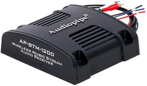 Marine Wireless Music Stream Audio Receiver (AP-BTM-1200), Blutooth 5.0 Adaptor, RCA Stereo Outputs, Perfect for Marine, ATV, UTV, Golf Car, Home Music Marine Wireless Music Stream Audio Receiver (AP-BTM-1200), Blutooth 5.0 Adaptor, RCA Stereo Outputs, Perfect for Marine, ATV, UTV, Golf Car, Home Music