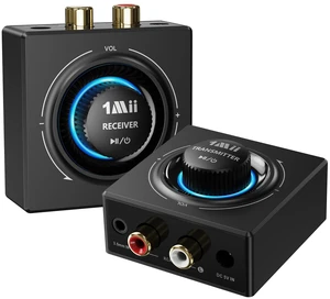 2.4GHz Wireless RCA Audio Transmitter Receiver (1 TX + 1 RX) for TV | Wireless Audio Adapter with Volume Control Knob, 262ft, 25ms Low Latency 2.4GHz Wireless RCA Audio Transmitter Receiver (1 TX + 1 RX) for TV | Wireless Audio Adapter with Volume Control Knob, 262ft, 25ms Low Latency