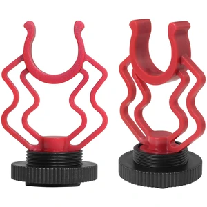 Shockmount for External Video Mic 2PCS On Camera Microphone Shock Mount Holder Bracket with 1/4in Cold Shoe for RODE VideoMicro,MM1,VXR10,MCM-1,M80 Mini Cardioid Shotgun Microphone Shockmount for External Video Mic 2PCS On Camera Microphone Shock Mount Holder Bracket with 1/4in Cold Shoe for RODE VideoMicro,MM1,VXR10,MCM-1,M80 Mini Cardioid Shotgun Microphone