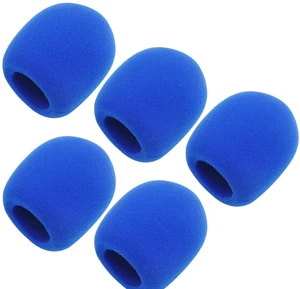 5Pcs Microphone Cover Foam Mic Cover Handheld Stage Microphone Windscreen,Blue 5Pcs Microphone Cover Foam Mic Cover Handheld Stage Microphone Windscreen,Blue