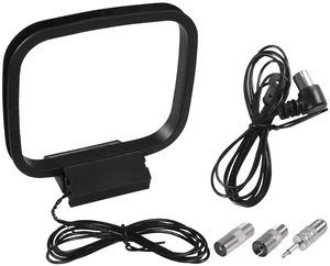 FM Radio Antenna 75 Ohm FM Antenna FM Coax Antenna and AM Loop Antenna with 3 Connectors for Indoor Home Stereo Receiver AV Audio Home Theater Receiver Power FM Radio Antenna 75 Ohm FM Antenna FM Coax Antenna and AM Loop Antenna with 3 Connectors for Indoor Home Stereo Receiver AV Audio Home Theater Receiver Power