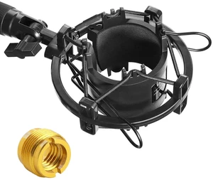 AT2020 Shock Mount, Microphone Shock Mount Reduces Vibration Noise for Audio Technica AT2020 AT2035 ATR2500 Condenser Mic AT2020 Shock Mount, Microphone Shock Mount Reduces Vibration Noise for Audio Technica AT2020 AT2035 ATR2500 Condenser Mic