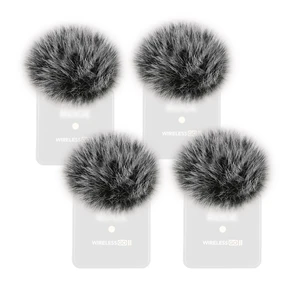 4PCS Windscreen/Pop Filter for Rode Wireless Go II (2nd Gen) Microphones - Furry Mic Cover for Wind & Ambient Noise Reduction (Rode Wireless Go II, Black-White) 4PCS Windscreen/Pop Filter for Rode Wireless Go II (2nd Gen) Microphones - Furry Mic Cover for Wind & Ambient Noise Reduction (Rode Wireless Go II, Black-White)
