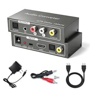 192KHz HDMI ARC Audio Extractor, Digital to Analog Audio Converter, DAC Audio Converter, Optical/SPDIF Coaxial HDMI ARC to Optical/SPDIF Coaxial Stereo L/R 3.5mm Jack for TV Soundbar Headphones 192KHz HDMI ARC Audio Extractor, Digital to Analog Audio Converter, DAC Audio Converter, Optical/SPDIF Coaxial HDMI ARC to Optical/SPDIF Coaxial Stereo L/R 3.5mm Jack for TV Soundbar Headphones