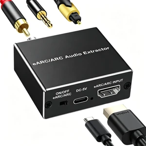 HDMI ARC/eARC Audio Extractor Converter for HDTV Soundbar Speaker Amplifier | 192KHz Digital to Analog Audio Converter supports Optical, Coaxial, 3.5mm audio output for Home Theater System HDMI ARC/eARC Audio Extractor Converter for HDTV Soundbar Speaker Amplifier | 192KHz Digital to Analog Audio Converter supports Optical, Coaxial, 3.5mm audio output for Home Theater System