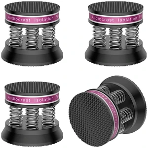 4px Spring Speaker Spike Pads, Isolation Stand Feet, Aluminum Non-Slip Speaker Floor Protectors, Sound Dampening Anti Vibration Speaker Base Pad for HiFi Amplifier/DAC/Turntable/Player 4px Spring Speaker Spike Pads, Isolation Stand Feet, Aluminum Non-Slip Speaker Floor Protectors, Sound Dampening Anti Vibration Speaker Base Pad for HiFi Amplifier/DAC/Turntable/Player
