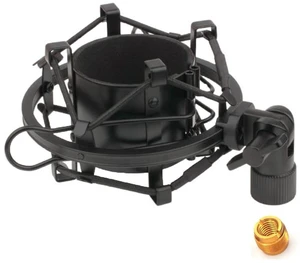 TH106 Black Spider Universal Microphone Shock Mount Holder Adapter Clamp Clip 48-51MM Large Diameter Studio Condenser Mic Anti-Vibration Mic Holder for AT2020 AT2500 TH106 Black Spider Universal Microphone Shock Mount Holder Adapter Clamp Clip 48-51MM Large Diameter Studio Condenser Mic Anti-Vibration Mic Holder for AT2020 AT2500