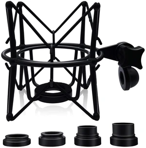 Microphone Shock Mount Mic Holder - Anti Vibration Spider Shockmount Compatible with Many Condenser Mics Like AT2020 MXL 770 MXL 990 Samson G Track Pro Rode Procaster NT1-A Neumann U87 etc. Microphone Shock Mount Mic Holder - Anti Vibration Spider Shockmount Compatible with Many Condenser Mics Like AT2020 MXL 770 MXL 990 Samson G Track Pro Rode Procaster NT1-A Neumann U87 etc.