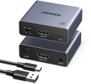 4K@60Hz HDMI Audio Extractor Converter, SPDIF/Optical & 3.5mm, ARC | HDCP 2.3, HDR10+, 18Gbps, 24-bit/192kHz, Dolby/DTS, 5.1CH, CEC, Compatible with PS5, Xbox, Apple TV, Fire TV/Stick, Projector 4K@60Hz HDMI Audio Extractor Converter, SPDIF/Optical & 3.5mm, ARC | HDCP 2.3, HDR10+, 18Gbps, 24-bit/192kHz, Dolby/DTS, 5.1CH, CEC, Compatible with PS5, Xbox, Apple TV, Fire TV/Stick, Projector